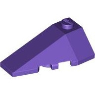 Lego kostka (kostička) 4x2 klín levý zkosený, tmavě fialová (4224849, 6164319)